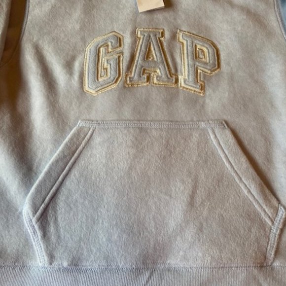 Gap Soft Plush Hoodie Baby Blue Child Size Small NWT - Picture 3 of 10